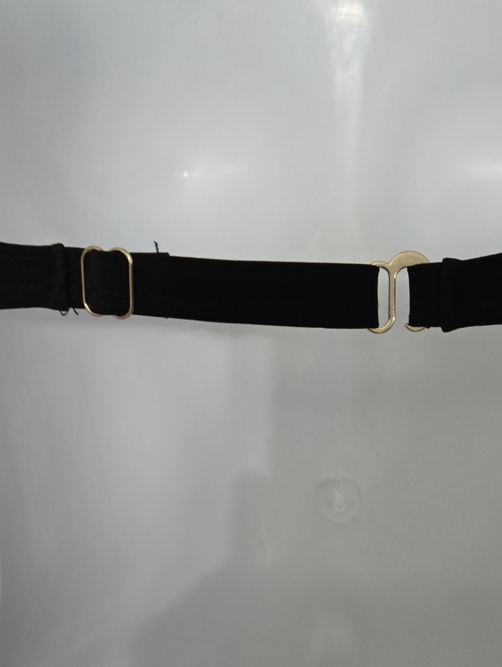Black Pearl-strap Shell Bikini Top - Women Swim XXL - Picture 6 of 6